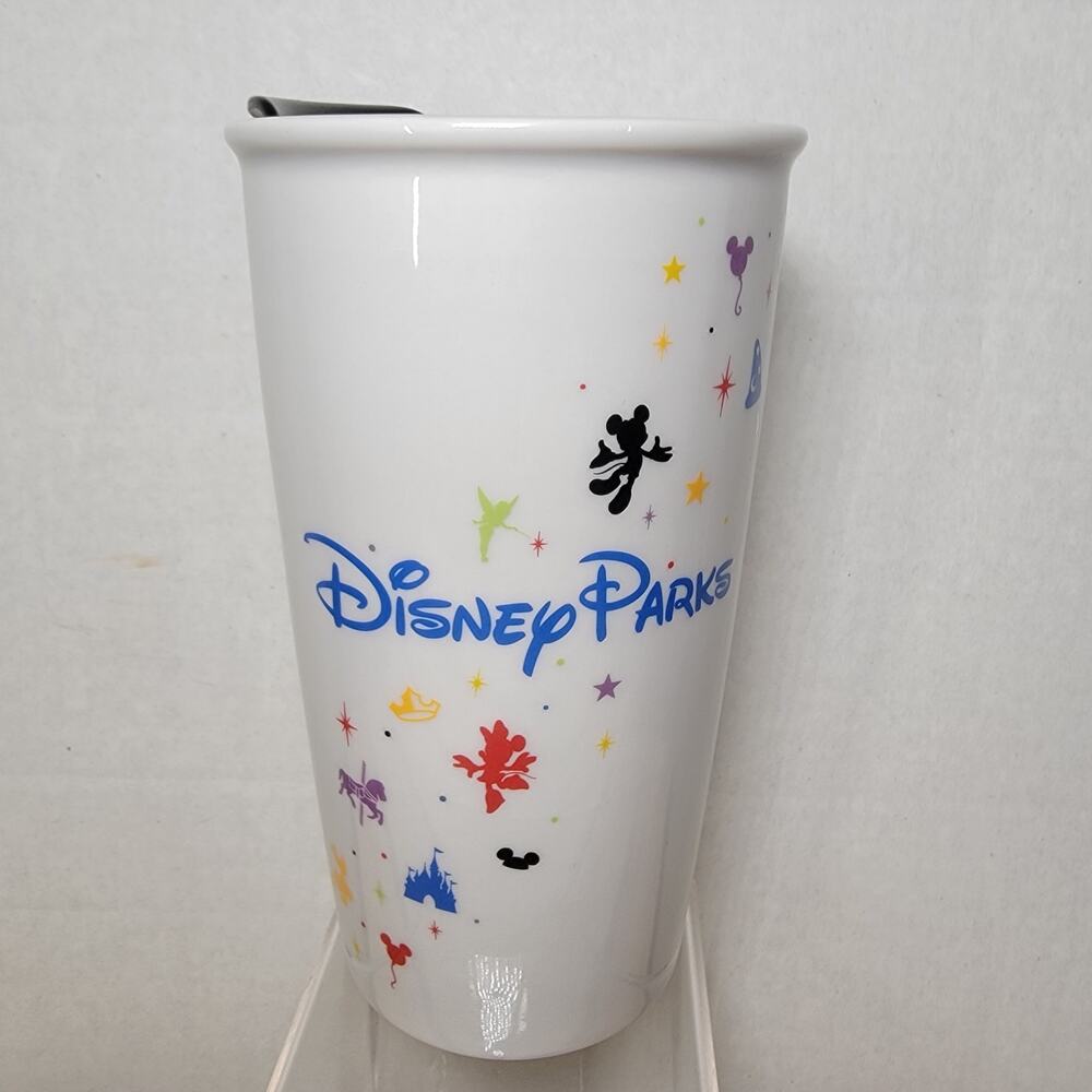 RETIRED 2015 Starbucks Disney Parks Ceramic Travel Tumbler
